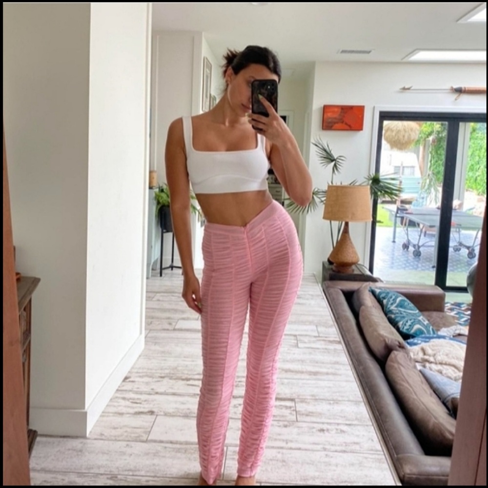 I.AM.GIA Pink Ribbed Leggings - Picture 10 of 10